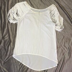 4 for 16$ White off the shoulder sheer top